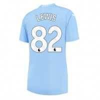 Manchester City Rico Lewis #82 Replica Home Shirt Ladies 2023-24 Short Sleeve